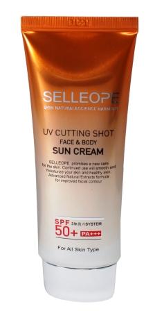 Selleope UV CUTTING SHOT SUN CREAM SPF50+ ... Made in Korea